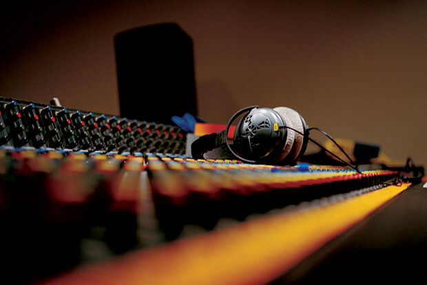 sound studio control board