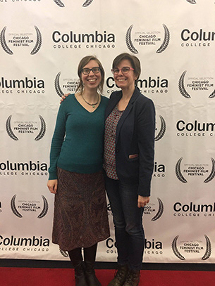 Columbia College Chicago Feminist Film Festival Co-directors Michelle Yates and Susan Kerns