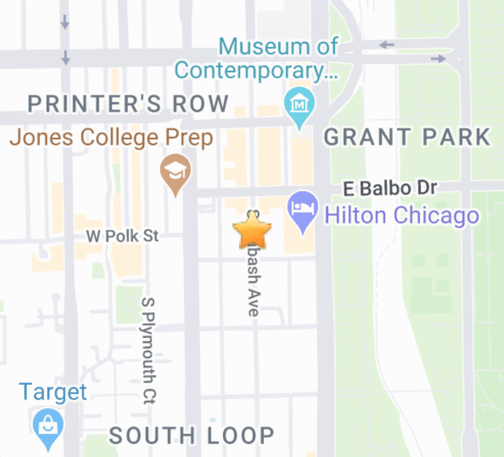 map of downtown Chicago