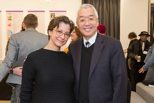 Anna D. Shapiro and President Kim