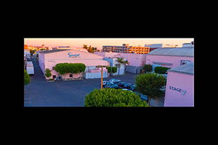 An exterior photo of Sunset Las Palmas Studio