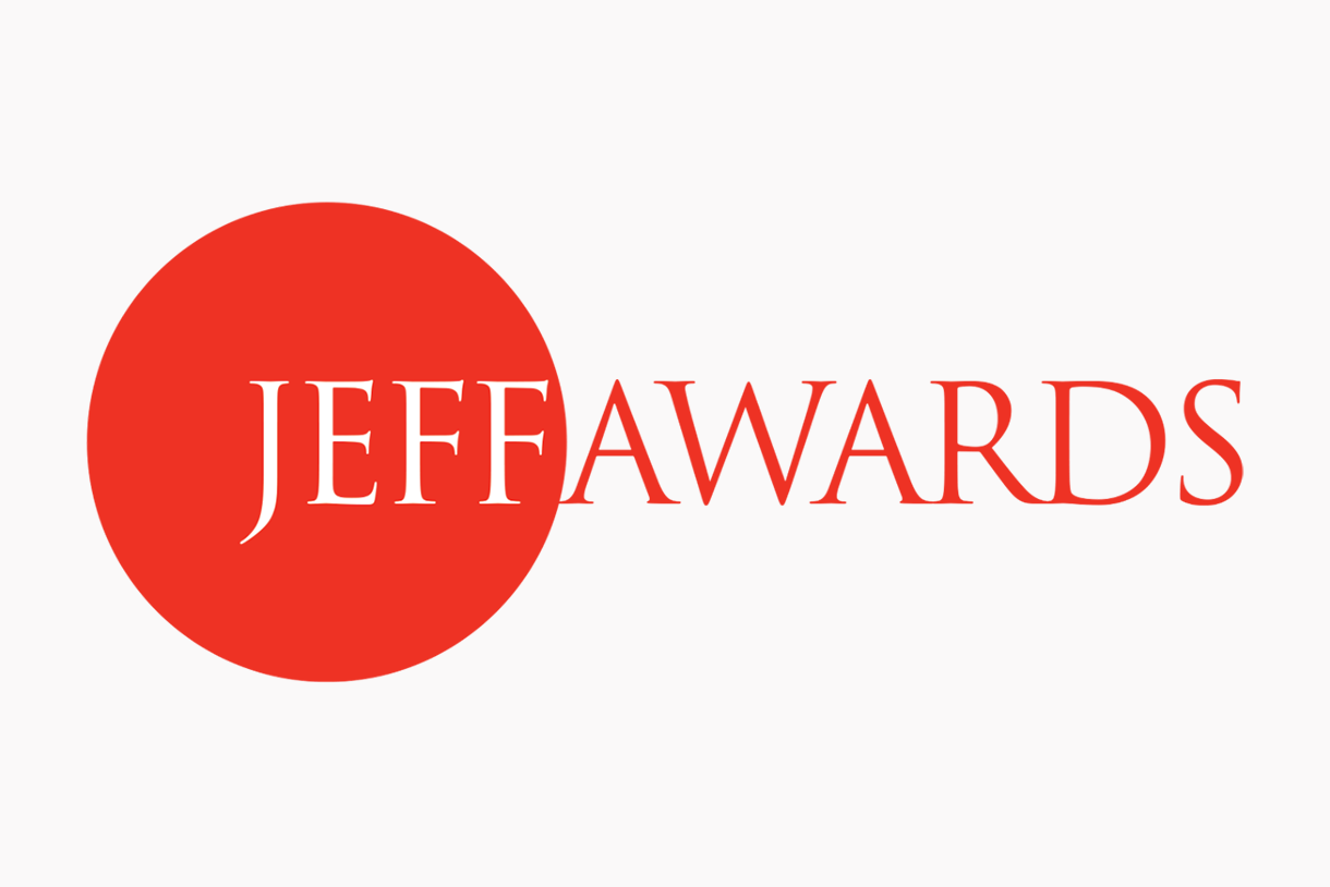 The red Jeff Awards logo on a white background
