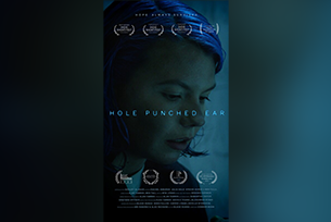 the movie poster for hole punch ear
