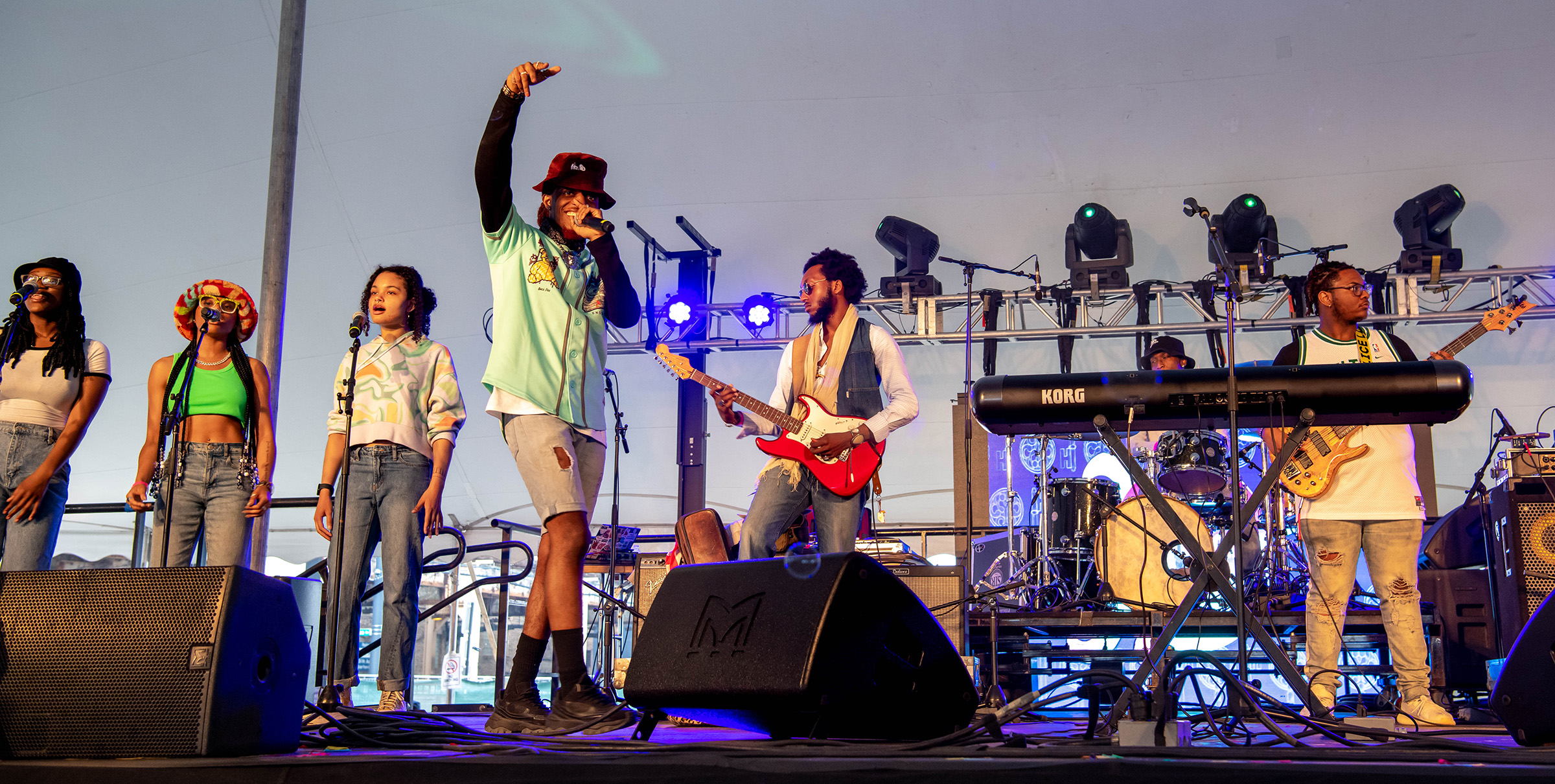 student band performing on stage