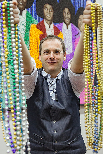 Stephan Wanger with beads