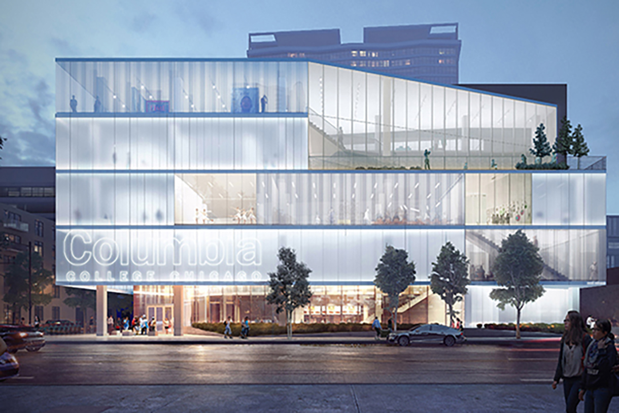 artist's rendering of student center building