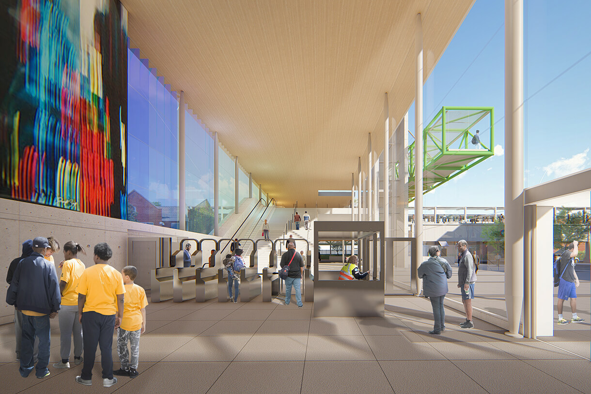 another rendering of the CTA stop