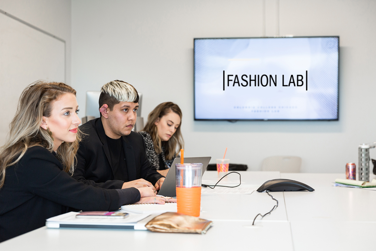 Fashion Lab students at work
