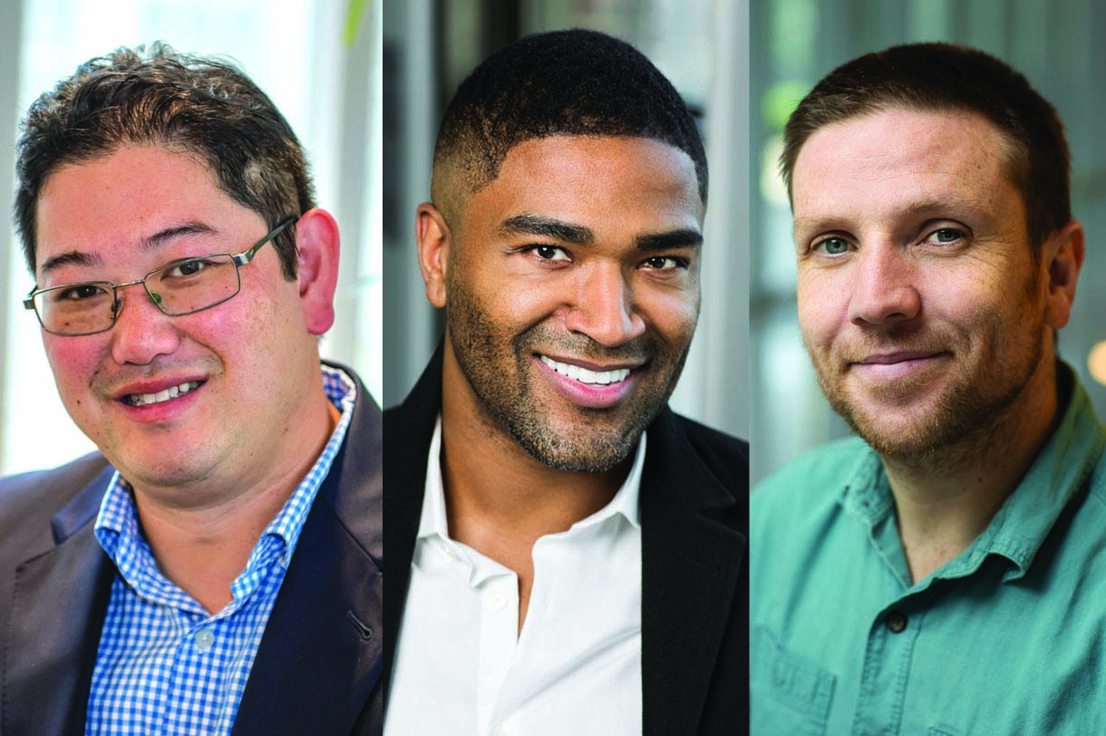 Head shots of Dennis Yan, Gemini Wadley, and Steve Mulcahy.