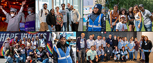 Collage of Columbia College of Chicago Students, Faculty and Staff