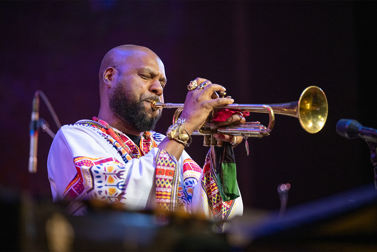 russell gunn playing trumpet